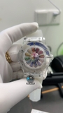NEW 2022 / V9 FACTORY BEST 1:1 / HUBLOT FUSION TAKASHI MURAKAMI 45MM SAPPHIRE CRYTAL DIAMOND RAINBOW 🌈 HUB.1214