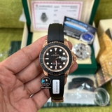 VIP NEW 2022 / ORIGINAL FACTORY 1:1 / ROLEX YACHT MASTER 40 116655 EVEROSE GOLD 18K 6UM CORE ETA 2836