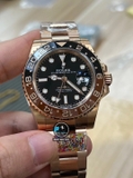 NEW 2022 / CLEAN FACTORY BEST 1:1 / ROLEX GMT MASTER II VER.4 EVEROSE GOLD CAL.3285