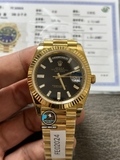 NEW 2023 / EW FACTORY BEST 1:1 / ROLEX DAYDATE 40MM VỎ LẮC KÊ FULL VÀNG 18K 5UM THEO YÊU CẦU