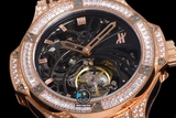 NEW 2022 / DX FACTORY BEST 1:1 / HUBLOT BIG BANG TOURBILLION LIMITED VER.3 DIAMOND