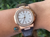 VIP NEW 2021 / ORIGINAL FACTORY BEST 1:1 / PATEK PHILIPPE NAUTILUS 5711/1R 40MM VÀNG HỒNG 18K. VÀNG KIM CƯƠNG THIÊN NHIÊN