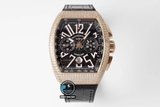 NEW 2021 / ABF FACTORY BEST 1:1 / FRANK MULLER VANGUARD YACHTING V45 CHRONOGRAPH DIAMOND