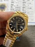 NEW 2023 / EW FACTORY BEST 1:1 / ROLEX DAYDATE 40MM VỎ LẮC KÊ FULL VÀNG 18K 5UM THEO YÊU CẦU