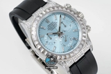 NEW 2022 / JVS FACTORY BEST 1:1 / ROLEX DAYTONA OYSTERFLEX 🌈 DIAMOND BAGUETTE 40 X 12,2MM CAL.7750