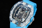 NEW 2021 / RM FACTORY BEST 1:1 / RICHARD MILLER RM 53-02 TOURBILLON SHAPHIRE CRYSTAL LIMITED