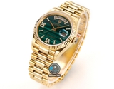 NEW 2023 / RA FACTORY BEST 1:1 / ROLEX DAYDATE 128238 GOLD 36 x 12,5MM DIAMOND BEZEL 💎 CORE 2834