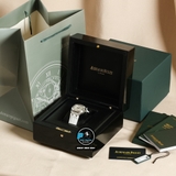 NEW 2021 / ORIGINAL FACTORY BEST 1:1 / AP ROYAL OAK LADY 67601 33MM VÀNH 32 VIÊN KIM CƯƠNG THIÊN NHIÊN 0,65 LY