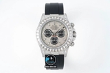 NEW 2022 / JVS FACTORY BEST 1:1 / ROLEX DAYTONA OYSTERFLEX 🌈 DIAMOND BAGUETTE 40 X 12,2MM CAL.7750