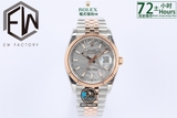 NEW 2021 / EW FACTORY BEST 1:1 / ROLEX DATE JUST 36MM NEW DIAL CAL.3235