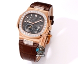 NEW 2023 / GR FACTORY BEST 1:1 / PATEK PHILIPPE NAUTILUS 5724 ROSE GOLD CAL.240PS FULL OPTION