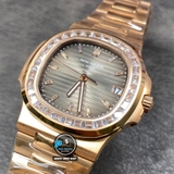 NEW 2020 / PPF FACTORY BEST 1:1 / PATEK PHILIPPE NAUTILUS 5711 VER.4 DIAMOND BAGUETTE