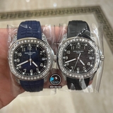 NEW 2023 / FACTORY BEST 1:1 / PATEK PHILIPPE AQUANAUT 5167 FULL KIM 💎BAGUETTE MOISSANITE