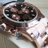 NEW 2022 / BETTER (3K) FACTORY BEST 1:1 / ROLEX DAYTONA OYSTER EVEROSE GOLD 40 x 12,2MM CAL.4130