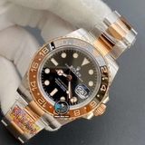 NEW 2022 / CLEAN FACTORY BEST 1:1 / ROLEX GMT MASTER II VER.4 EVEROSE GOLD THÉP 904L CAL.3285