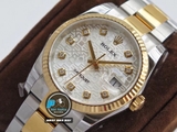 DJ FACTORY BEST 1:1 / ROLEX DATEJUST 36 BRACELET 3D GOLD 18K