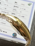 NEW 2023 / EW FACTORY BEST 1:1 / ROLEX DAYDATE 40MM VỎ LẮC KÊ FULL VÀNG 18K 5UM THEO YÊU CẦU