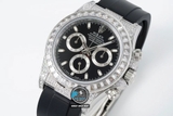 NEW 2022 / JVS FACTORY BEST 1:1 / ROLEX DAYTONA OYSTERFLEX 🌈 DIAMOND BAGUETTE 40 X 12,2MM CAL.7750