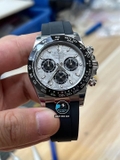 NEW 2023 / BETTER (3K) FACTORY BEST 1:1 / ROLEX DAYTONA 40 x 12,2MM CAL.4130 + THAY ĐỔI MẶT SỐ THIÊN THẠCH VÀ MOB XÀ CỪ THẬT TÙY CHỈNH