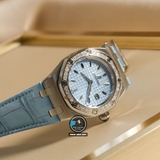 NEW 2021 / ORIGINAL FACTORY BEST 1:1 / AP ROYAL OAK LADY 67601 33MM VÀNH 32 VIÊN KIM CƯƠNG THIÊN NHIÊN 0,65 LY