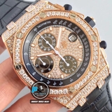 JF FACTORY BEST 1:1 / AP ROYAL OAK OFFSHORE CHRONOGRAPH FULL DIAMOND 42