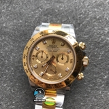 NEW 2021 / N FACTORY BEST 1:1 / ROLEX DAYTONA CAL.4130 OYSTER STEEL GOLD