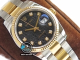 DJ FACTORY BEST 1:1 / ROLEX DATEJUST 36 BRACELET 3D GOLD 18K