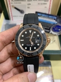 VIP NEW 2021 / ORIGINAL FACTORY 1:1 / ROLEX YACHT MASTER 40 116655 EVEROSE GOLD 18K 6UM