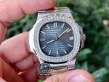 NEW 2022 / 3K FACTORY BEST 1:1 / PATEK PHILIPPE NAUTILUS 5711 DIAMOND BEZEL CAL.324SC