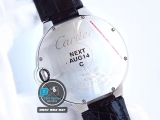 BEST FACTORY BEST 1:1 / CARTIER BALLOON BLEU DIAMOND BAGUETTE 42MM