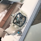 VIP NEW 2021 / ORIGINAL FACTORY BEST 1:1 / RICHARD MILLER RM 53-02 SHAPHIRE CRYSTAL TOURBILLION LIMITED