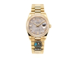 NEW 2023 / RA FACTORY BEST 1:1 / ROLEX DAYDATE 128238 GOLD 36 x 12,5MM DIAMOND BEZEL 💎 CORE 2834