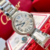 VIP NEW 2023 / ORIGINAL FACTORY BEST 1:1 / CARTIER BALLON BLEU 42MM VÀNH ĐÍNH 127 VIÊN KIM CƯƠNG VVS 1,5 - 2 CARAT CORE ETA 2824-2 SWISS