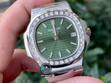 NEW 2022 / 3K FACTORY BEST 1:1 / PATEK PHILIPPE NAUTILUS 5711 DIAMOND BEZEL CAL.324SC
