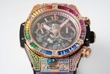 NEW 2022 / ZF FACTORY BEST 1:1 / HUBLOT BIG BANG UNICO DIAMOND RAINBOW 45MM HUB.1280