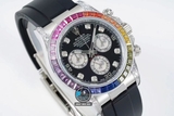 NEW 2022 / JVS FACTORY BEST 1:1 / ROLEX DAYTONA OYSTER RAINBOW 🌈 DIAMOND 40 X 12,5MM CAL.7750