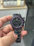 NEW 2023 / N FACTORY BEST 1:1 / ROLEX DAYTONA BY BLAKEN BLACK DLC RAINBOW DIAMOND BEZEL CAL.4130