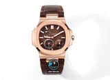 NEW 2023 / GR FACTORY BEST 1:1 / PATEK PHILIPPE NAUTILUS 5724 ROSE GOLD CAL.240PS FULL OPTION