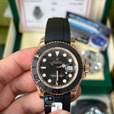 VIP NEW 2022 / ORIGINAL FACTORY 1:1 / ROLEX YACHT MASTER 40 116655 EVEROSE GOLD 18K 6UM CORE ETA 2836