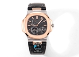 NEW 2023 / GR FACTORY BEST 1:1 / PATEK PHILIPPE NAUTILUS 5724 ROSE GOLD CAL.240PS FULL OPTION