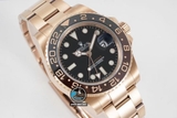 NEW 2022 / GS FACTORY BEST 1:1 / ROLEX GMT MASTER II VER.4 EVEROSE GOLD THÉP 904L CAL.3285