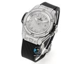 NEW 2022 / MS FACTORY BEST 1:1 / HUBLOT ONE CLICK STEEL DIAMOND 39MM HUB.1270