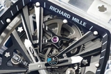 NEW 2021 / RM FACTORY BEST 1:1 / RICHARD MILLER RM 12-01 TOURBILLON SHAPHIRE CRYSTAL LIMITED