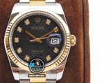 DJ FACTORY BEST 1:1 / ROLEX DATEJUST 36 BRACELET 3D GOLD 18K
