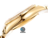 NEW 2023 / RA FACTORY BEST 1:1 / ROLEX DAYDATE 128238 GOLD 36 x 12,5MM DIAMOND BEZEL 💎 CORE 2834