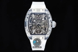 NEW 2021 / RM FACTORY BEST 1:1 / RICHARD MILLER RM 12-01 TOURBILLON SHAPHIRE CRYSTAL LIMITED