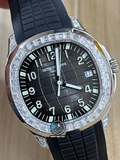 NEW 2023 / 3K FACTORY BEST 1:1 / PATEK PHILIPPE AQUANAUT 5167 LÊN FULL KIM 💎BAGUETTE MOISSANITE THEO YÊU CẦU (CẦN 30 NGÀY HOÀN THIỆN)