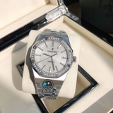 NEW 2021 / ORIGINAL FACTORY BEST 1:1 / AP ROYAL OAK 15400 41MM VÀNH 40 VIÊN KIM CƯƠNG THIÊN NHIÊN 1,7 LY