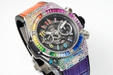 NEW 2022 / ZF FACTORY BEST 1:1 / HUBLOT BIG BANG UNICO DIAMOND RAINBOW 45MM HUB.1280