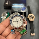 NEW 2023 / C+ FACTORY BEST 1:1 / ROLEX GMT MASTER II MẶT SỐ THIÊN THẠCH THẬT THÉP 904L CAL.3285